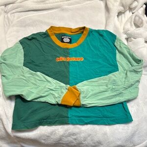 Odd Future Green and Yellow Long Sleeve Tee
